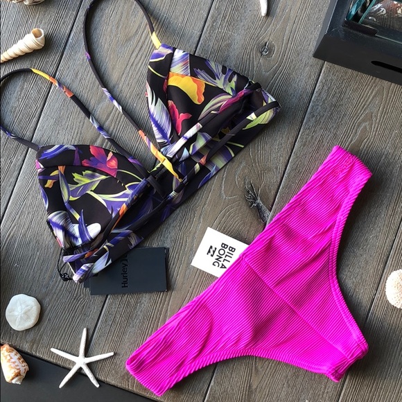 🌴🌼HURLEY- FLORAL BIKINI SET🌼🌴 - Picture 12 of 12